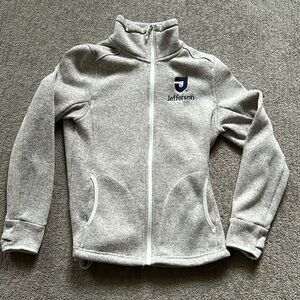 Thomas Jefferson | Full-zip Fleece | Heathered Grey | M
